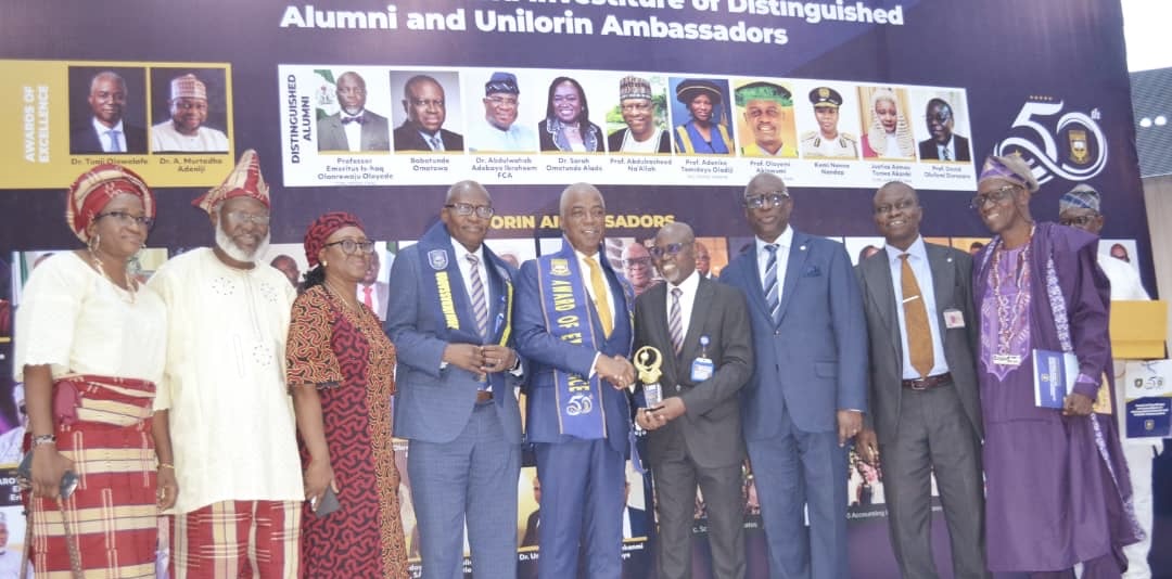 Dr Tunji Olowolafe Honoured at University of Ilorin Golden Jubilee